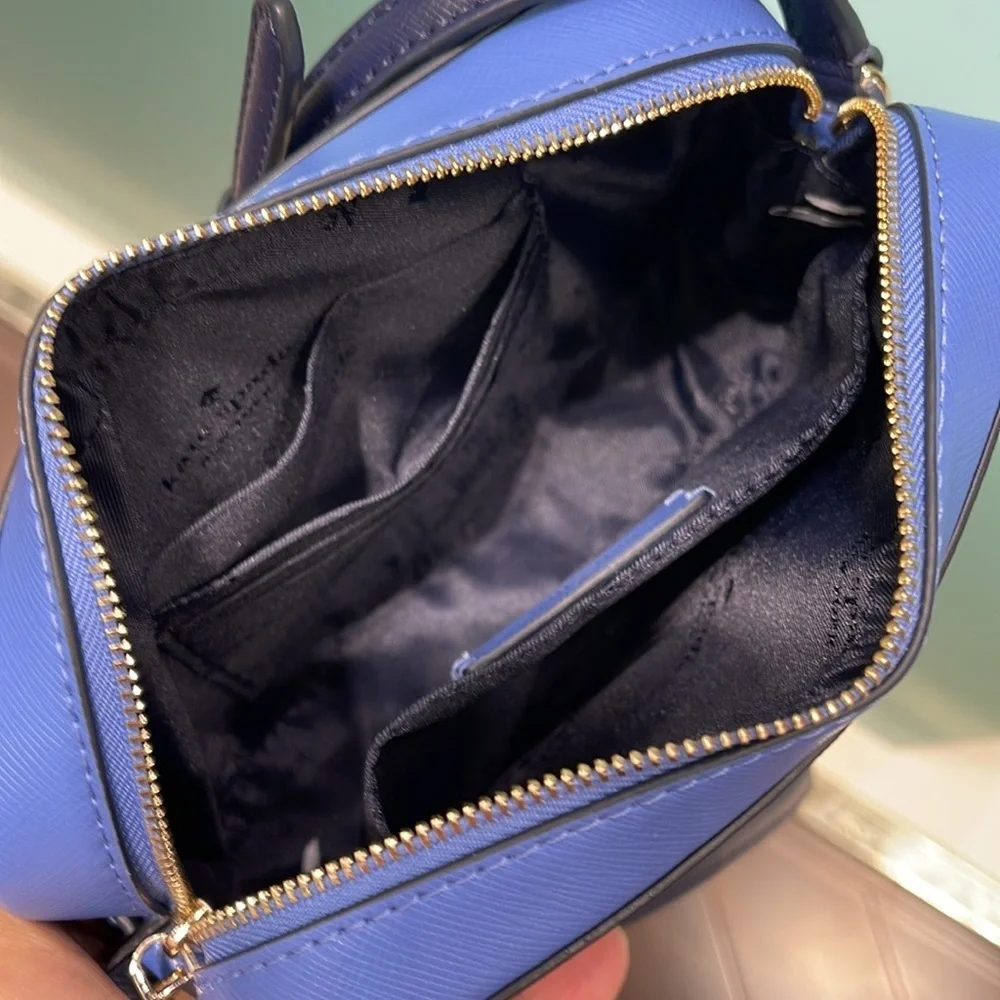 Kate Spade Staci Butterfly Sky Printed Mini Camera Bag, Blue Multi NWT